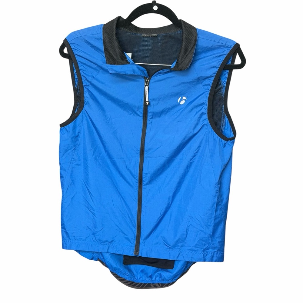 Bontrager Cycling Wind Vest Mens S Blue Excellent Profila Reflective 9895
